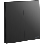 Legrand Mallia Senses 2810 03 BB 雙位雙控開關掣 (幻影黑) (金屬面)